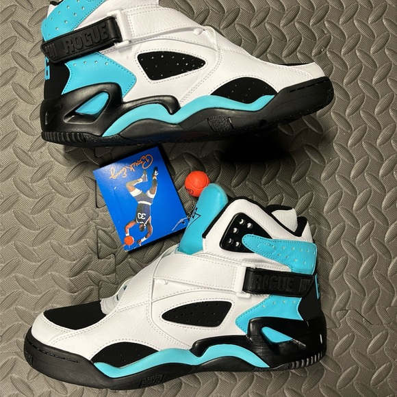 Ewing Athletics Rogue White Black Cyan Blue Patrick Ewing Basketball Sho… - Picture 11 of 13
